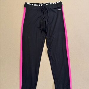 PINK Victorias Secret Joggers with Pink stripe Size S
